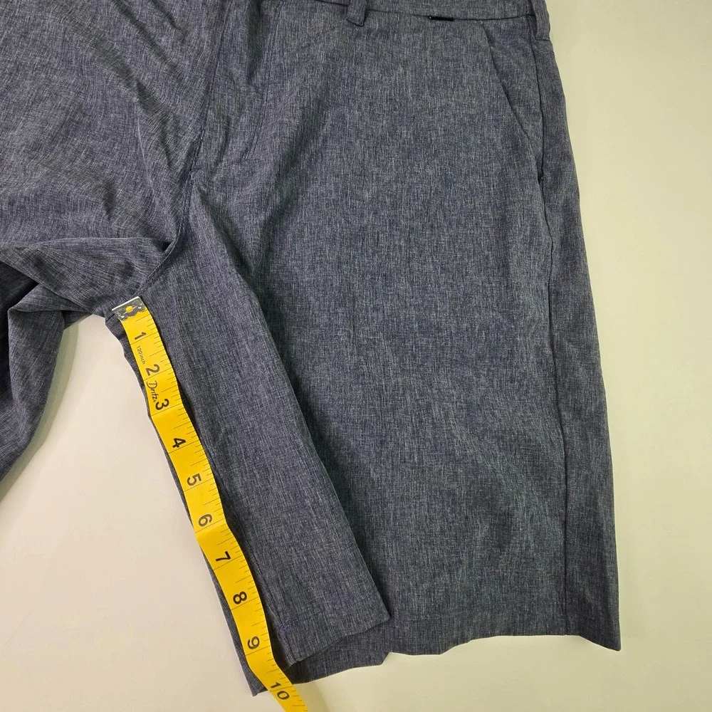 Hurley Phantom Mens Walkshorts Size 36 Blue Grey Heathered Stretch F2341-00